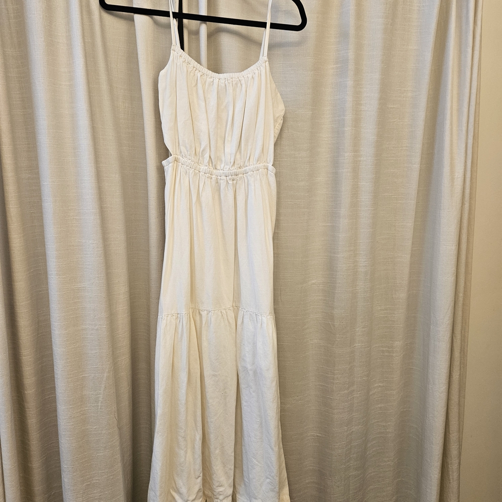 Z Supply White Maxi Dress with Spaghetti Straps